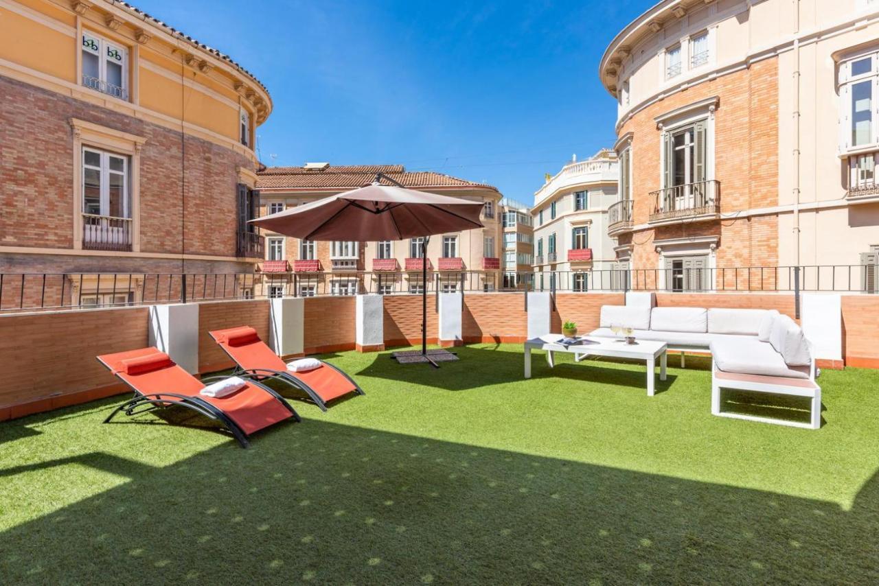 Gran Terraza Con Vistas A Calle Larios Малага Екстериор снимка